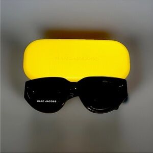 Marc Jacobs Black Sunglasses with Yellow Case